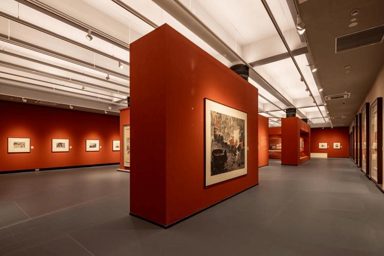画人亚明艺术回顾展在江苏省美术馆陈列馆展出——展厅现场侧记